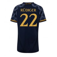Real Madrid Antonio Rudiger #22 Replica Away Shirt Ladies 2023-24 Short Sleeve